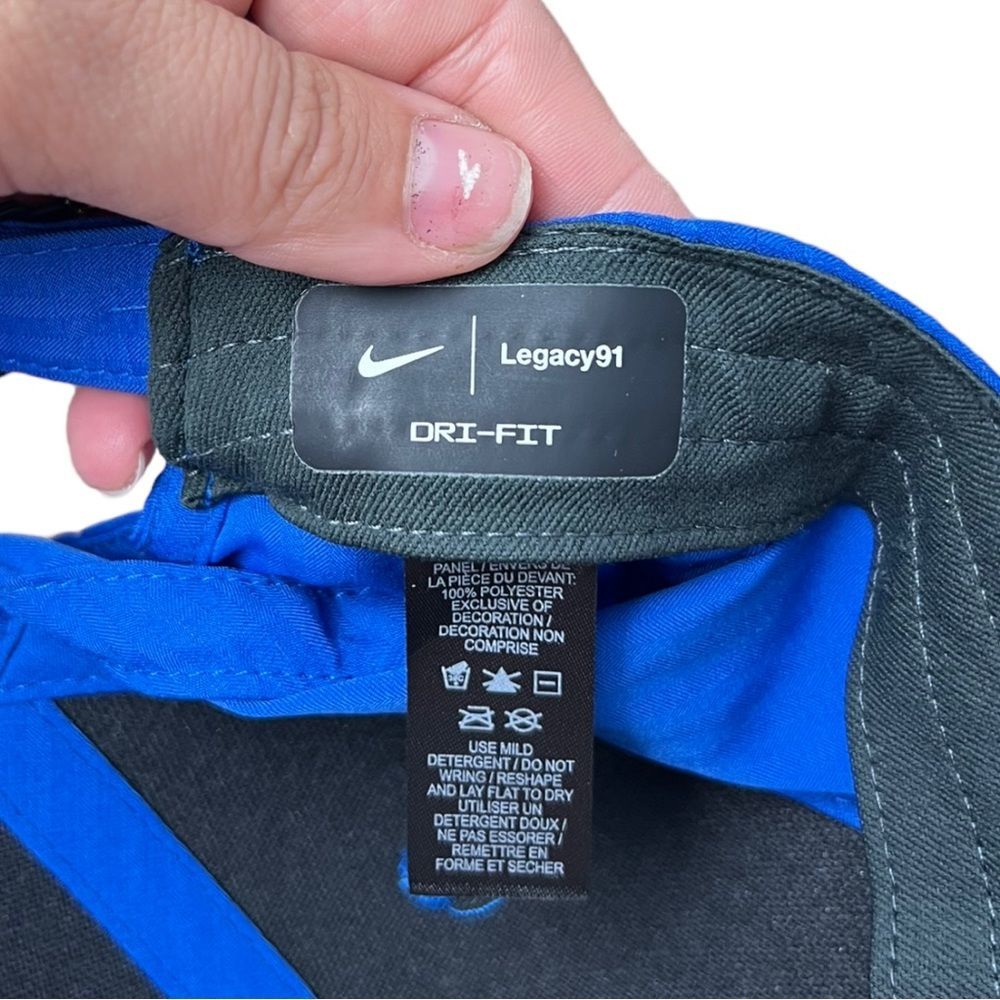 Disney Parks Nike Legacy91 DRI-Fit Baseball Hat Mickey Mouse Blue Embroidered - Picture 6 of 10